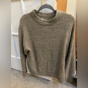 American Eagle Outfitters Taupe Knit Pullover